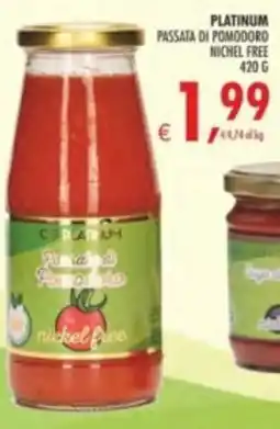 Deco Supermercati Platinum passata di pomodoro nichel free offerta