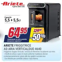 Trony Ariete friggitrice ad aria verticalduo 4640 offerta