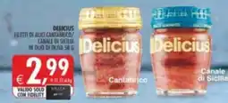 Deco Supermercati Delicius filetti di alici cantabrico/ canale di sicilia in olio di oliva offerta
