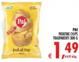 Deco Supermercati Pai patatine chips trasparenti offerta