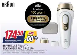 Trony BRAUN LUCE PULSATA SILK EXPERT PRO 5 PL5210 offerta