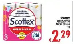 Deco Supermercati Scottex asciugatutto amore di casa x3 offerta