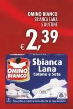 Deco Supermercati Omino bianco sbianca lana 5 bustine offerta