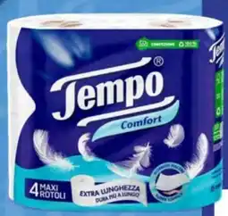 Deco Supermercati Tempo carta igienica comfort 3 veli x4 maxi rotoli offerta