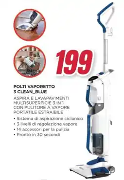 Trony Polti vaporetto 3 clean blue offerta