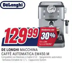Trony DE LONGHI MACCHINA CAFFÈ AUTOMATICA EM450.M offerta