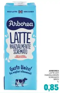 Eté Arborea latte UHT parzialmente scremato brick offerta