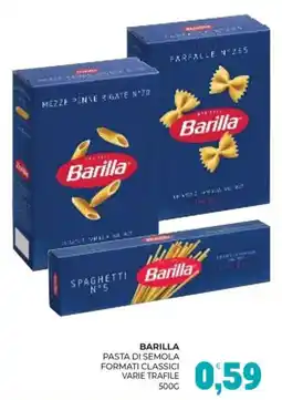 Eté Barilla pasta di semola formati classici offerta
