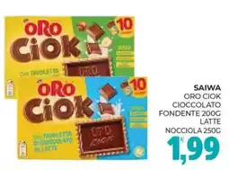 Eté Saiwa oro ciok cioccolato fondente latte nocciola offerta