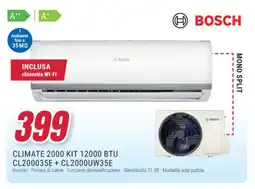 Trony BOSCH CLIMATE 2000 KIT 12000 BTU CL200035E+ CL2000UW35E offerta