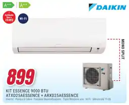 Trony DAIKIN KIT ESSENCE 9000 BTU ATXD25AESSENCE + ARXD25AESSENCE offerta