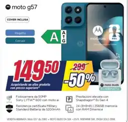 Trony motorola moto g57 offerta