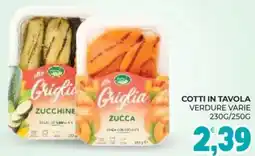 Eté Cotti in tavola verdure varie offerta