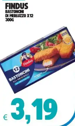Eté Findus di merluzzo x12 offerta
