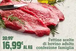 Banco Fresco Fettine scelte di bovino adulto confezione famiglia offerta