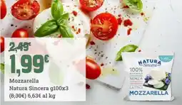 Banco Fresco Mozzarella Natura Sincera offerta