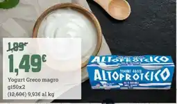 Banco Fresco Yogurt Greco magro offerta