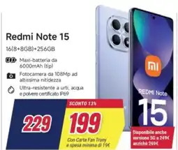 Trony Redmi Note 15 offerta