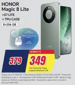 Trony HONOR Magic 8 Lite +X7 LITE + TPU CASE offerta