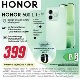 Trony HONOR 600 Lite offerta