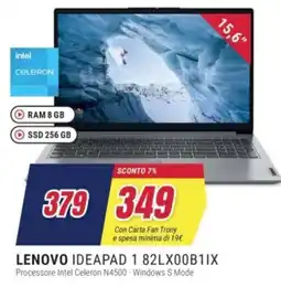 Trony LENOVO IDEAPAD 1 82LX00B1IX offerta