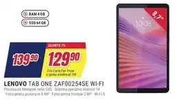 Trony LENOVO TAB ONE ZAF00254SE WI-FI offerta