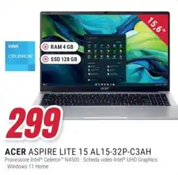 Trony ACER ASPIRE LITE 15 AL15-32P-C3AH offerta