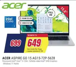 Trony ACER ASPIRE GO 15 AG15-72P-5628 offerta