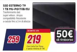 Trony SSD ESTERNO T9 1 TB MU-PGITOB/EU offerta