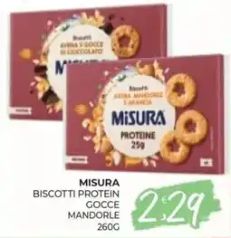 Eté Misura biscotti protein gocce mandorle offerta