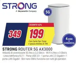 Trony STRONG ROUTER 5G AX3000 offerta