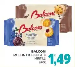 Eté Balconi muffin cioccolato mirtilli offerta