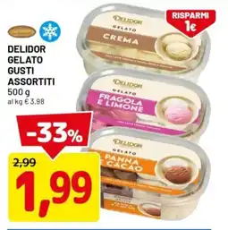 DPiù Delidor gelato offerta