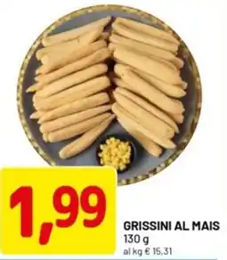 DPiù Grissini al mais offerta