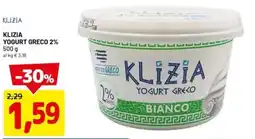 DPiù Klizia yogurt greco 2% offerta