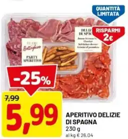 DPiù Aperitivo delizie di spagna offerta