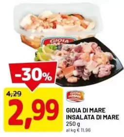 DPiù Gioia di mare insalata di mare offerta