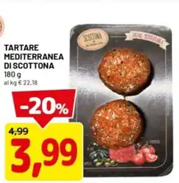DPiù Tartare mediterranea di scottona offerta