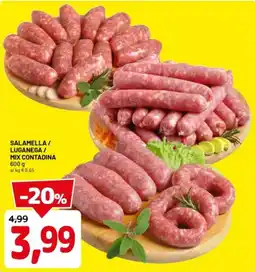 DPiù Salamella/ luganega / mix contadina offerta