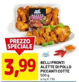 DPiù Belli pronti alette di pollo piccanti cotte offerta