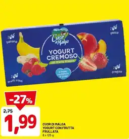 DPiù Cuor di malga yogurt con frutta frullata offerta