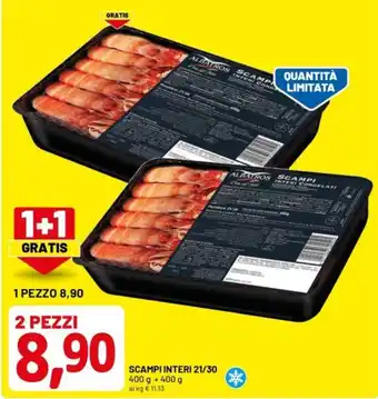Scampi interi 21/30