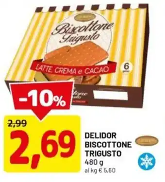 DPiù Delidor biscottone trigusto offerta