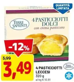 DPiù Terre sapienti 4 pasticciottiset leccesi offerta
