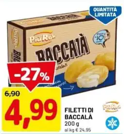 DPiù Piu rok filetti di baccalà offerta