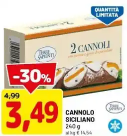 DPiù Terre sapienti cannolo siciliano offerta