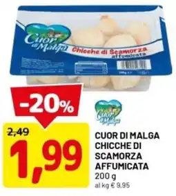 DPiù Cuor di malga chicche di scamorza affumicata offerta