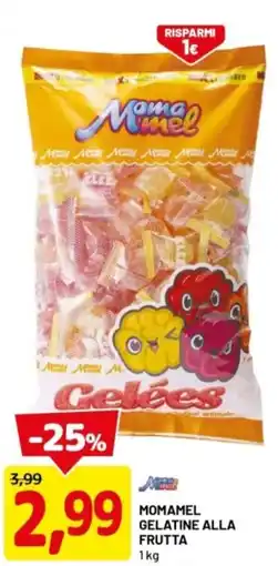 DPiù Momamel gelatine alla frutta offerta