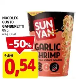 DPiù Noodles gusto gamberetti offerta