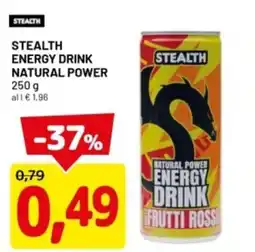 DPiù Stealth energy drink natural power offerta